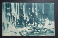 rubber in sheets, SINGAPORE postcard