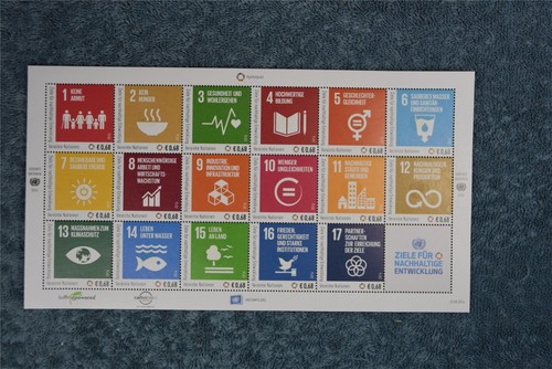 2016 Sustainable Development Goals Full Sheet - Vienna A597 - MNH
