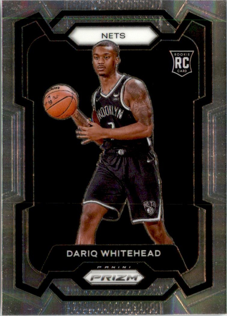 Dariq Whitehead 2023-24 Panini Prizm RC #175 Brooklyn Nets
