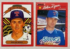NOLAN RYAN 2 CARD LOT 1990 DONRUSS 1-5000K CARD #659 & 1- KING OF KINGS CARD 665