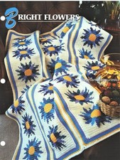 Bright Flowers Annie's Attic Crochet Afghan Pattern Page