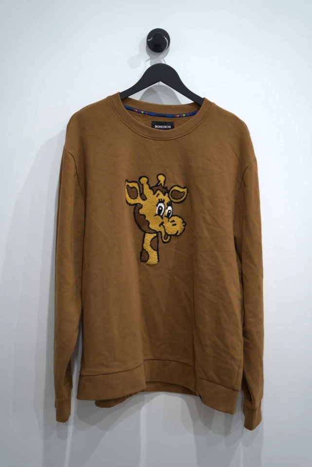 Sudadera para hombre Bonobos x Toys R Us Geoffrey cuello redondo manga larga lisa XXL Foto 2 de 4
