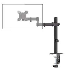 Bracwiser Monitor Mount Single Fully Adjustable Arm Fits One Screen 13-32 inc...