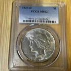 1927-D Peace Silver Dollar PCGS MS62