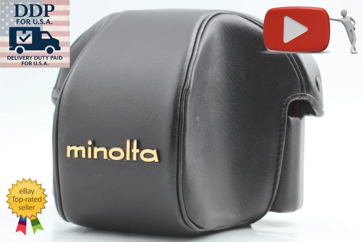 Minolta POCKET AUTOPAK 250 専用の黒いレザー調ケース Leather Camera