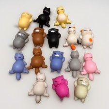 Cat Big Abdomen Squish Toys Mochi Lot Of 16 Multicolored Stress Relief