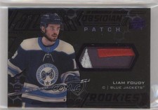 2020-21 SPx UD Black Obsidian Rookies Purple 11/35 Liam Foudy #ORJ-LF Patch 0i47