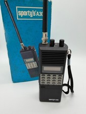 Sporty's A300 Aviation Handheld Transceiver Radio VHF NAV/COMM Tested Powers On