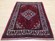 Persain Oriental Carpet Rug Hand Made Wool Vintage 5ft 6" x 3ft 8"