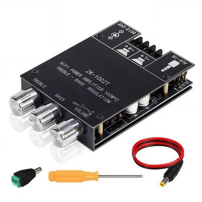 Cozychord ZK-1002T Bluetooth 5.0 Stereo Amplifier Board, 200W HiFi