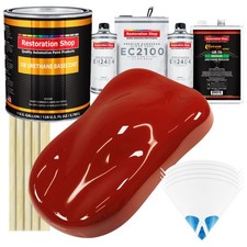 Candy Apple Red Auto Paint Urethane Basecoat Gallon Kit European Clear Coat