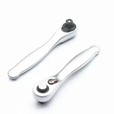 2pcs 1/4" Head Square Ratchet Socket Wrench Hex Bit Driver Screwdriver 72-Tooth