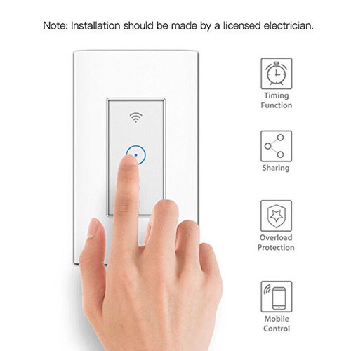 Smart WIFI Wall Switch Controller Touch Google Home Life Remote For Alexa - Picture 9 of 11