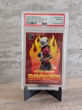2024 Donruss Marvin Harrison Jr. Cardinals Red Hot Rookies PSA NM-MT 8