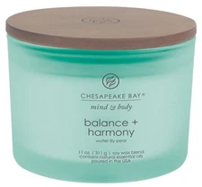 Chesapeake Bay Candle Scented Candle Balance + Harmony Water Lily Pear Coffee...