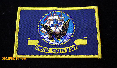 US NAVY HAT PATCH USS FLAG SHIELD LOGO BALD EAGLE TOPGUN PIN UP USN GIFT VET WOW