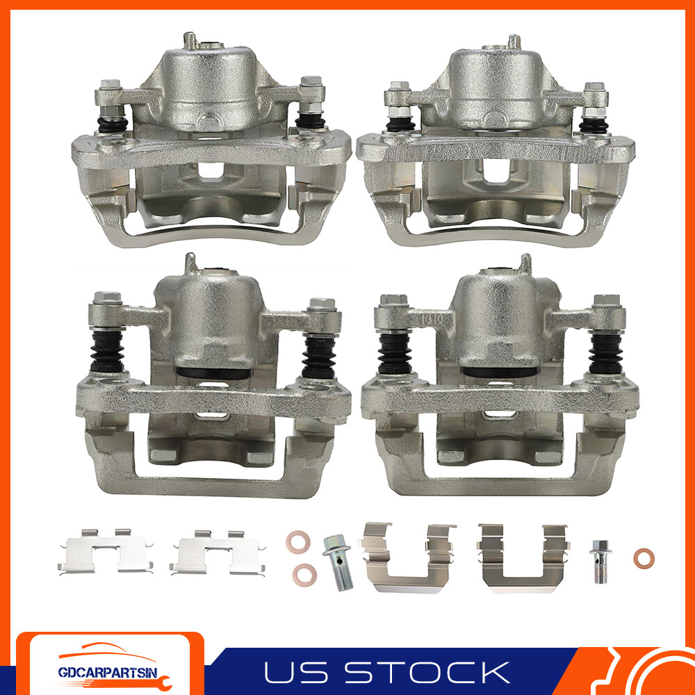 Front & Rear Brake Caliper Kit for 07-10 Kia Magentis 06-08 Hyundai Sonata