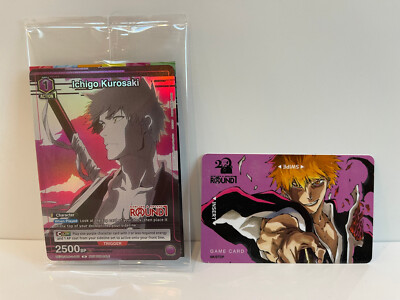 Round 1 Bleach Game Card and Ichigo Kurosaki Union Arena Sealed