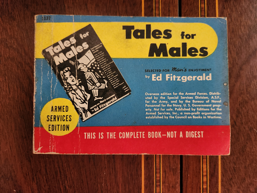 TALES FOR MALES ARMED SERVICES EDITIONS #1137 WWII ASE VINTAGE PB