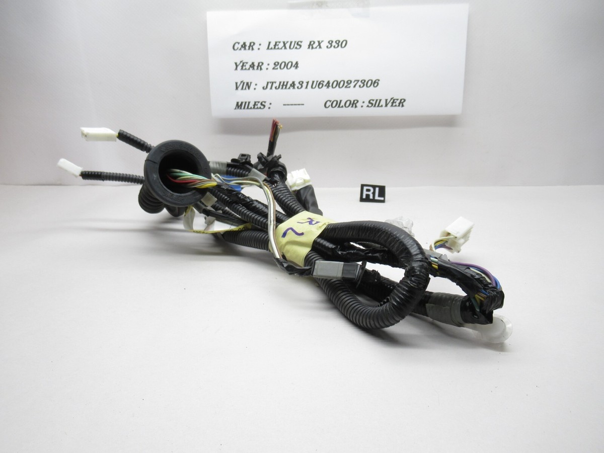 2004-2006 Lexus RX330 Rear Left Side Door Wire Wiring Harness