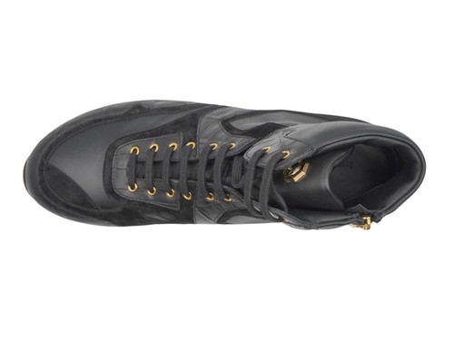 NUEVO CON ETIQUETAS STEFANO RICCI Cuero LOGO Tenis EAGLE Zapatos EU 42 UK 8 US 9 SR2612 - Imagen 4 de 4