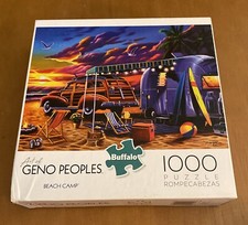 Buffalo 1000 Piece Puzzle - Art of Geno Peoples - Beach Camp 