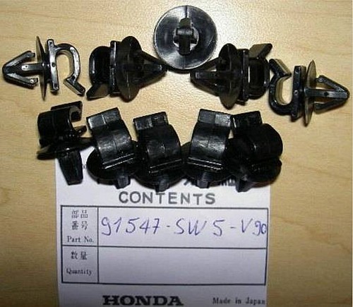 *TEN* Honda 2011-2012 CBR600 10-pack of plastic wire harness clips 91547-SW5-V90 - Picture 4 of 4