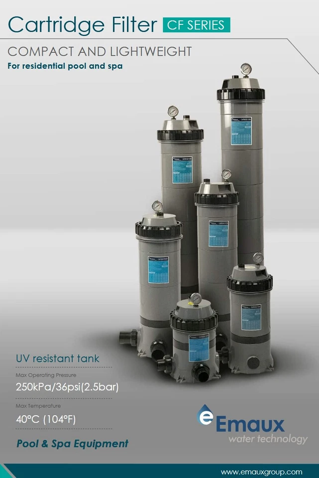 Kartuschenfilter EMAUX CF25 Filterpumpe 5,5 m³/h Pool Filter Kartuschenfilter - Bild 2 von 4