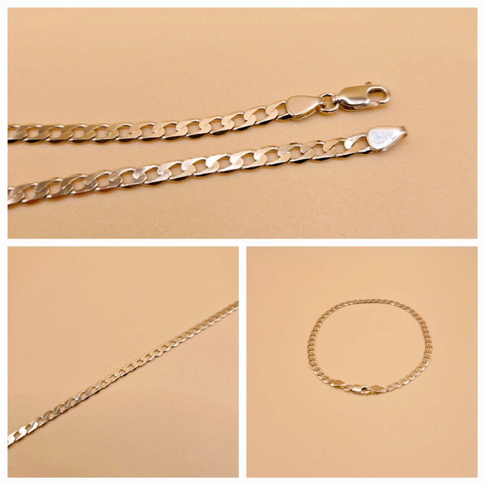 Yellow Gold Panzer Curb Bracelet - Image 4 of 4