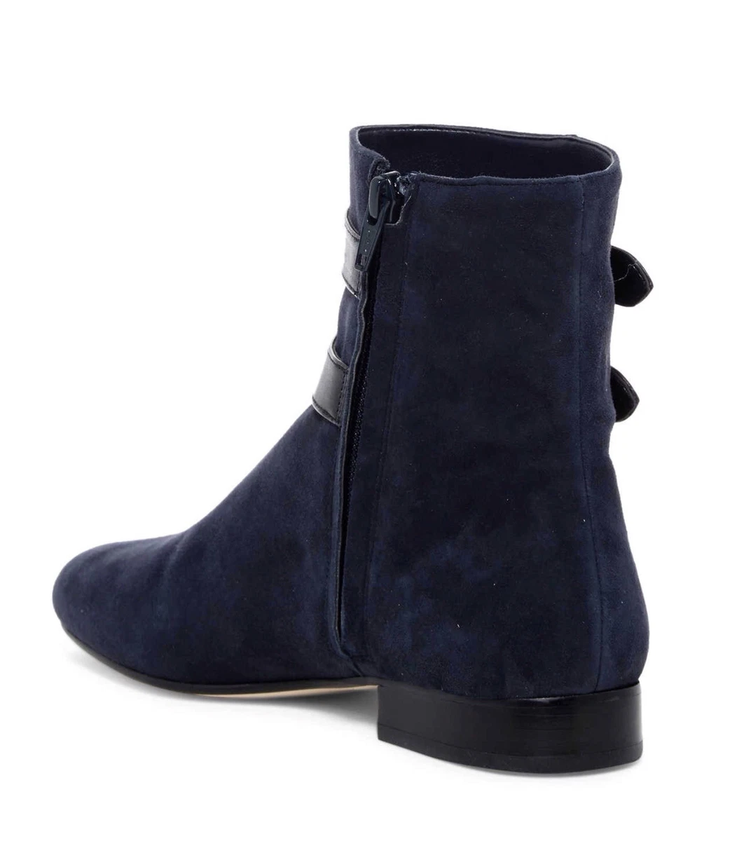 NWB MICHAEL Michael Kors Maisie Flat Ankle Booties Admiral 7.5M