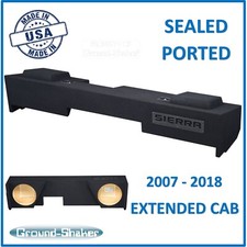 GMC Sierra Extended Cab 2007-2018 Dual Sub Box Subwoofer Enclosure