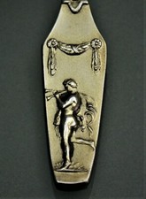 Jugendstil Mokkalöffel Bruckmann 800er Silber Löffel Adolf Amberg attr. (P30) 