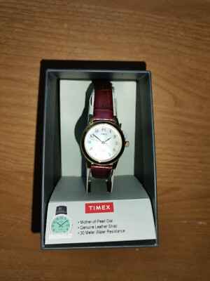 Timex  Women's Easy Reader Leather Watch - T21693JT Retails $65