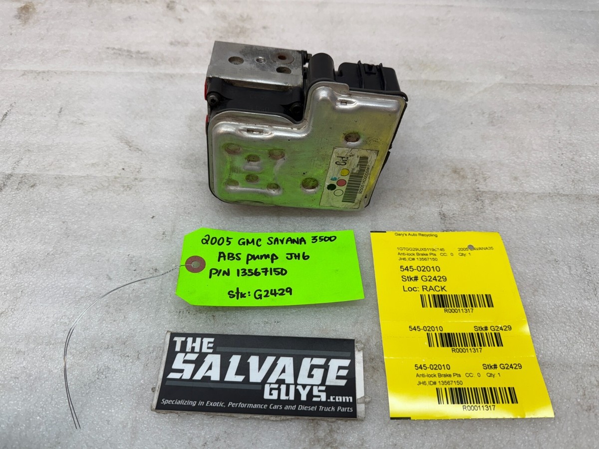 あん 04-07 Chevrolet GMC SAVANA EXPRESS ABS ANTI LOCK BRAKE PUMP MODULE
