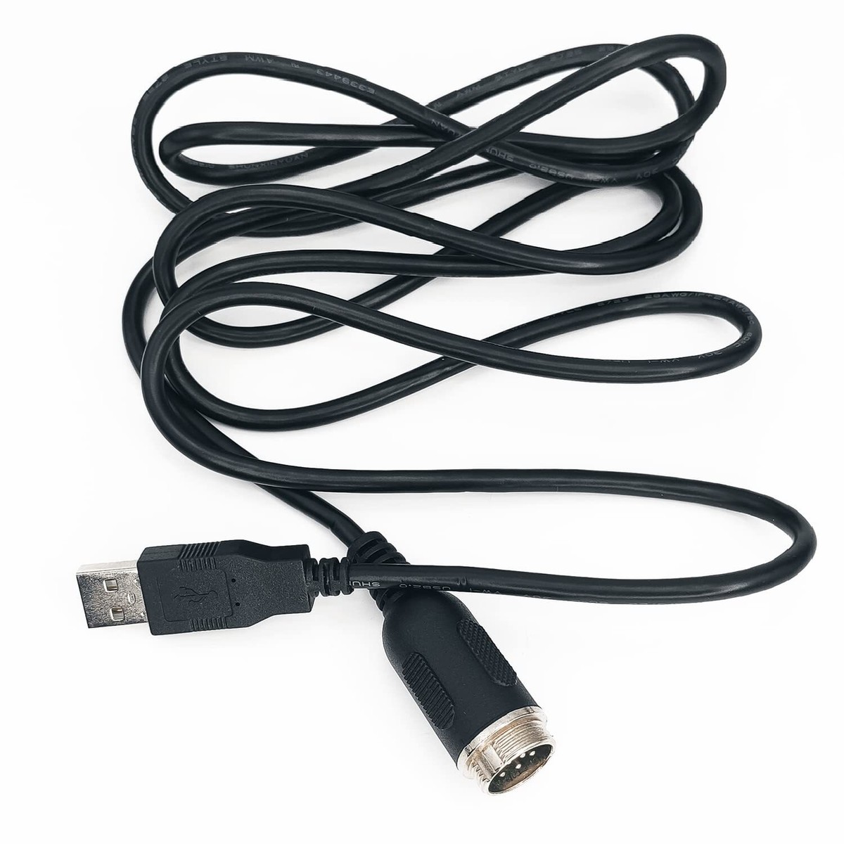 1Pcs For Thrustmaster TH8A Connection Din6-USB Cable