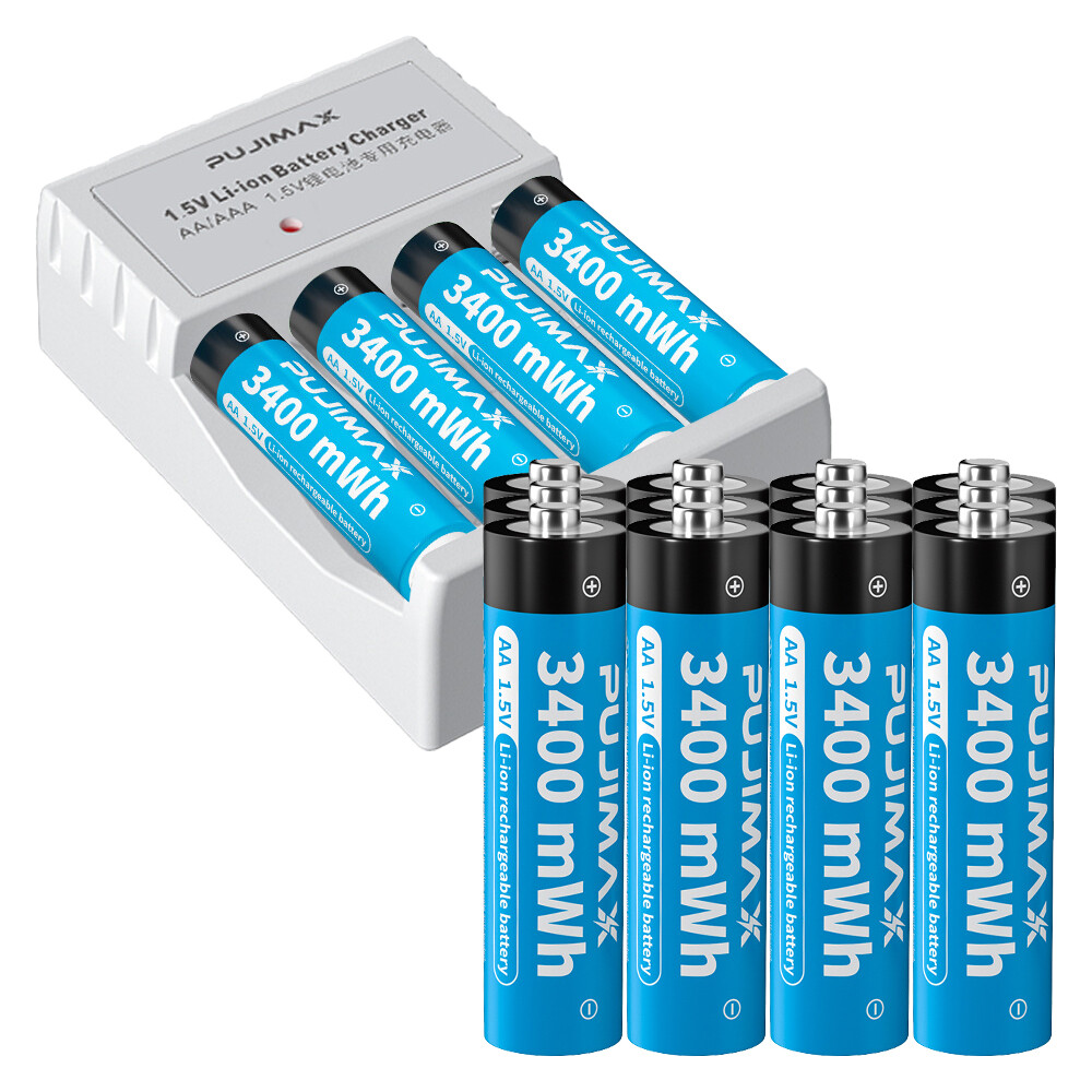 Rechargeable Batteries 1.5V Battery Charger Home Use LOT-image