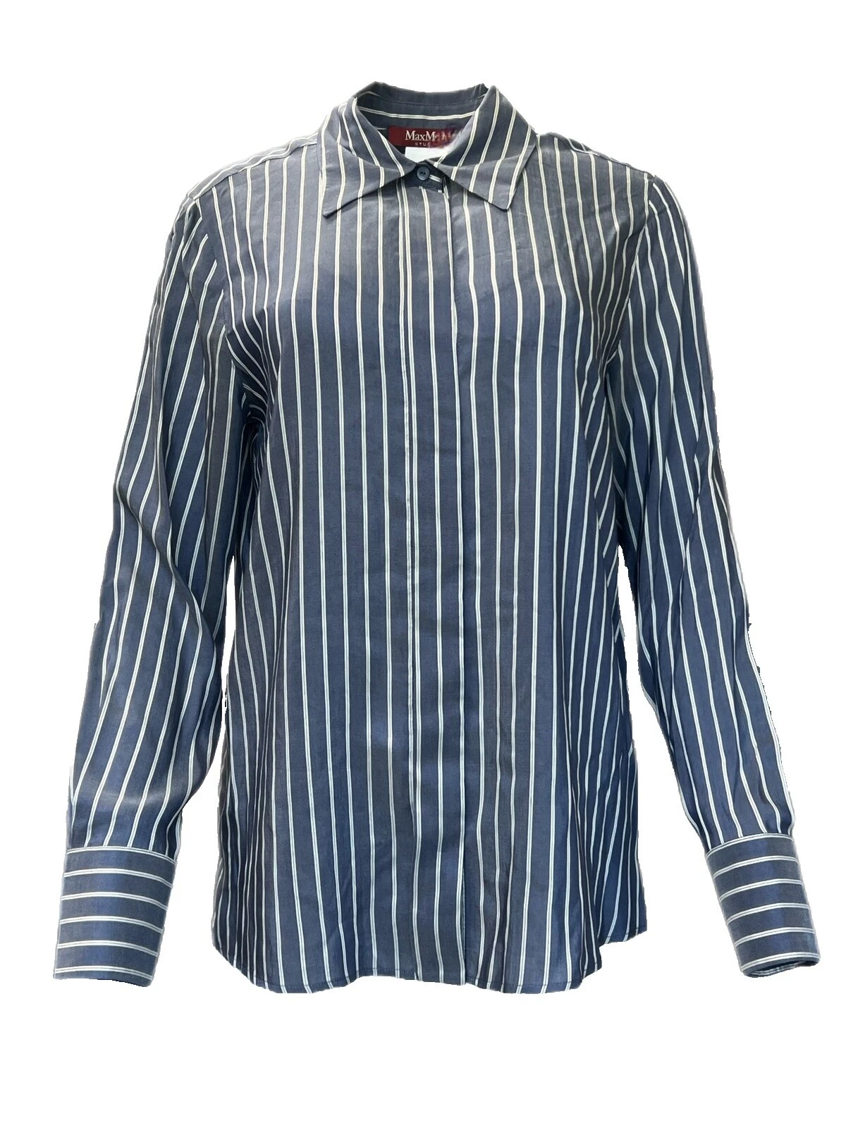 Striped Casual 100% Silk Tops & Blouses for Women