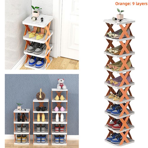 9 Ebenen Schuhregal Aufbewahrung Organizer Klein Schuhregal Schmal Zum Selbermachen Verstellbar Schuhregal - Bild 15 von 34