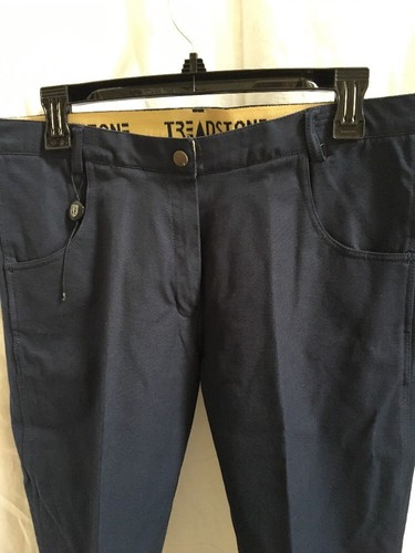 Ladies Breeches Treadstone Knee Patch Isabel 34R Navy NWT - Picture 2 of 9