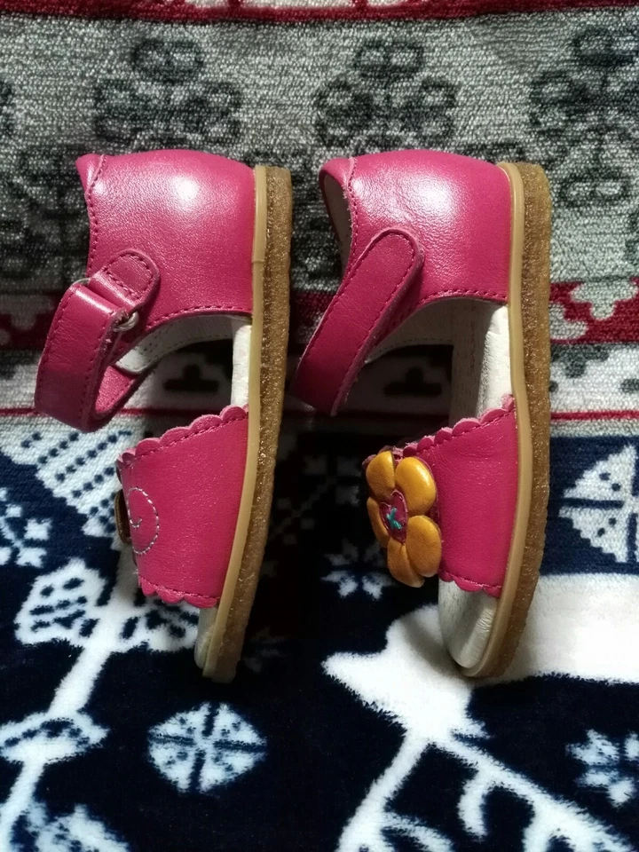 Zapatos de cuero rosa naranja estilo boutique Jumping Jacks para niñas talla 4 niños pequeños usados en excelente estado Foto 3 de 4