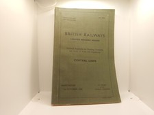 British Railways LMR  Sectional Appendix For Central Lines 1956