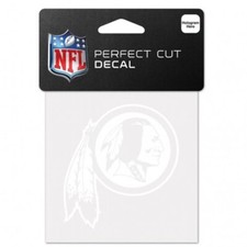 Washington Redskins White 4x4 Car Decal [NEW]...