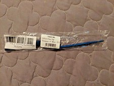 Blue Stainless Steel Fine Tip Offset Tweezers, 8"