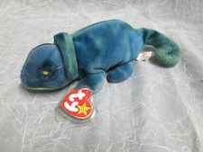 TY Beanie Babies RAINBOW the CHAMELEON 1997 RARE Great Condition Retired Iguana