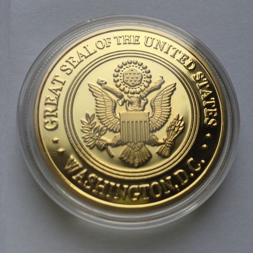 CIA Central Intelligence Agency Center of Intelligence Challenge GOLD EAGLE Coin - Picture 4 of 5