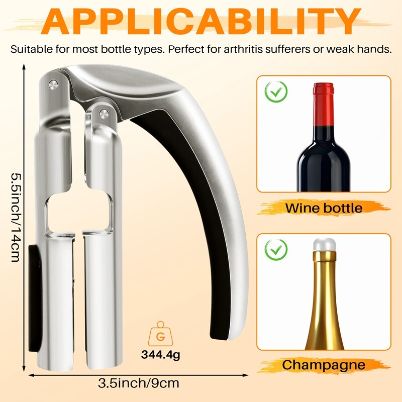Champagne Bottle Opener Sparkling Wine Cork Puller for Sparkling Wine