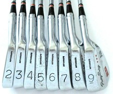 WILSON PATTY BERG AUTOGRAPH 2-9 FAIRWAY IRON GOLF CLUB SET RH STEEL SHAFTS VTG