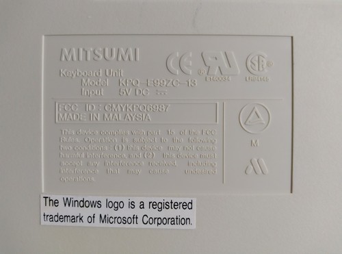 Vintage Tastiera AT 5DIN (PC Intel 286-386-486) Olidata KPQ-E99ZC-13 (IT) - Imagen 8 de 9