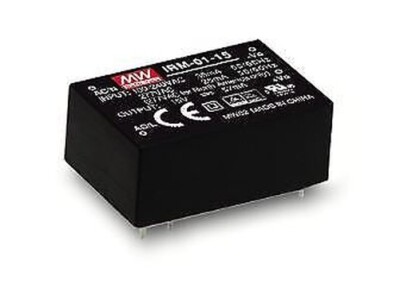 IRM-02-15 | Alimentation à Découpage MEAN WELL, 2W, 1 Sortie à 15V C.c