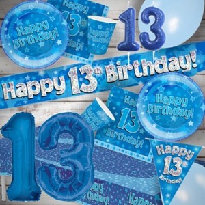 Blue Star 13th Birthday Party Tableware Decorations Balloons Napkins Ebay